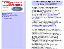 Tablet Screenshot of largescalesoftwarearchitecture.com